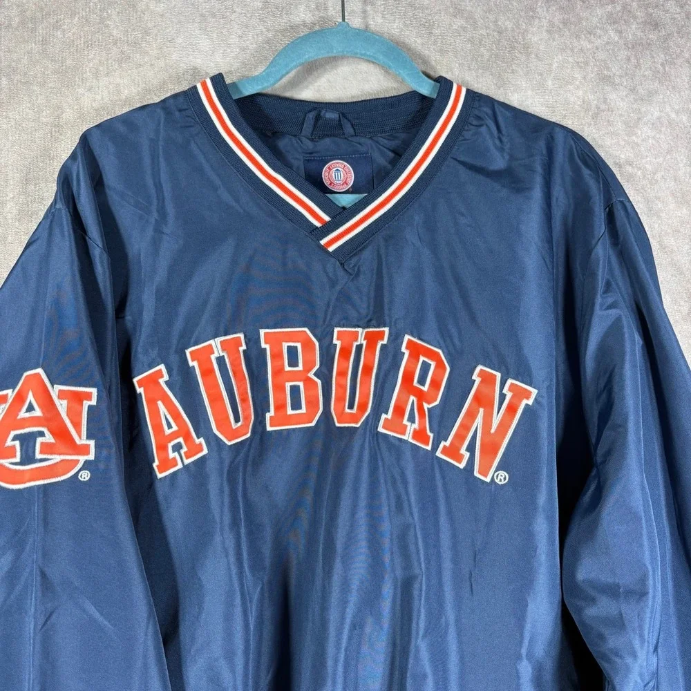 VTG 90s GIII Carl Banks University Of Auburn Tigers Pullover Jacket Mens XL NEW